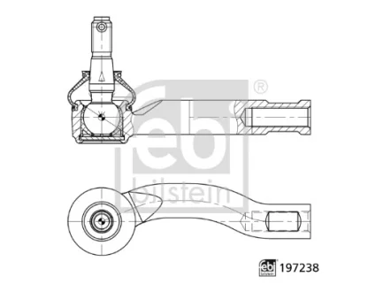 Рульовий наконечник Лів FEBI BILSTEIN 197238