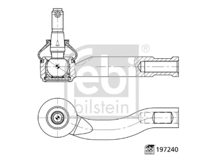 Рульовий наконечник Прав FEBI BILSTEIN 197240