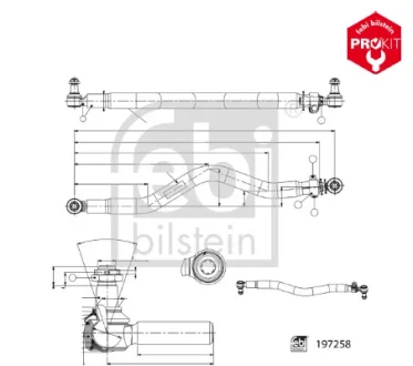 Фото автозапчасть FEBI BILSTEIN 197258 Автозапчасть FEBI BILSTEIN 197258