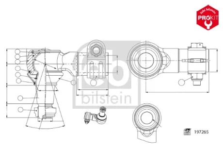 Фото автозапчасть FEBI BILSTEIN 197265 Автозапчасть FEBI BILSTEIN 197265