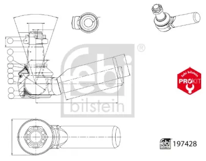 Автозапчасть FEBI BILSTEIN 197428