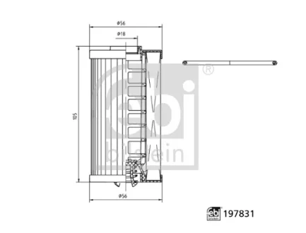 Гідравлічний фільтр коробки передач BYD SEAL, SEAL U 1.5H/Electric 07.22- FEBI BILSTEIN 197831