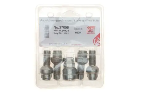 Комплект колесных болтов VW Caddy III/ T4/ T5 (M14x1.5mm) FEBI BILSTEIN 27056