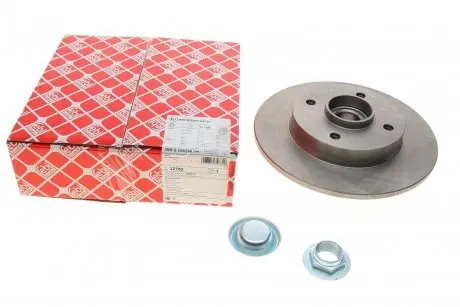Диск тормозной (задний) Citroen C3/C4/Peugeot 207/307 05-(248.4х9) (d=30mm) (с подшипником) FEBI BILSTEIN 32782