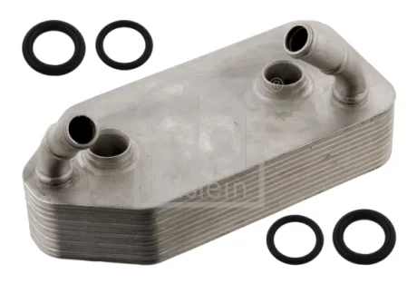 Масляний радіатор AUDI A3 SEAT CORDOBA, CORDOBA VARIO, CORDOBA VARIO/KOMBI, IBIZA II, LEON, TOLEDO II SKODA OCTAVIA I, OCTAVIA I/KOMBI VW BORA, BORA I, CALIFORNIA T4 CAMPER 1.0-3.2 08.88-12.13 FEBI BILSTEIN 33837