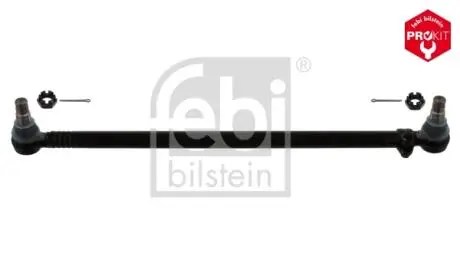 Продольная рулевая тяга с корончатыми гайками и шплинтами FEBI BILSTEIN 39594