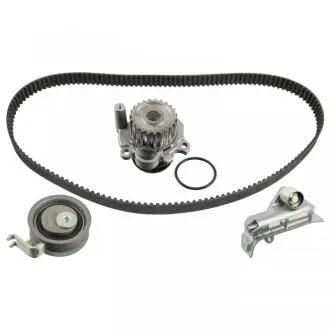 Комплект ГРМ (ремінь + помпа) AUDI A3, TT, SEAT ALHAMBRA, LEON, TOLEDO II, VW BORA, BORA I, GOLF IV, NEW BEETLE, SHARAN 1.8 09.96-09.10 FEBI BILSTEIN 45122