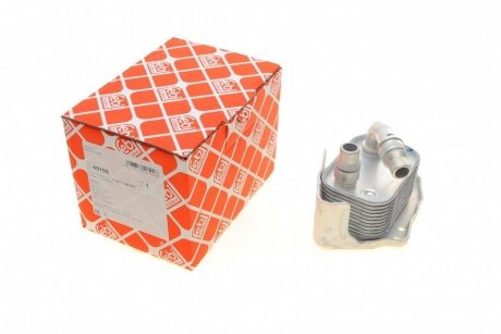 Радиатор масляный BMW X3 (E83) 00-15 (теплообменник) (с прокладкой)) (N43/N46) FEBI BILSTEIN 49199 (фото 1)