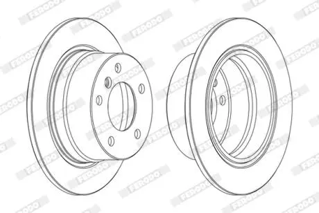 Диск тормозной FERODO DDF1028C