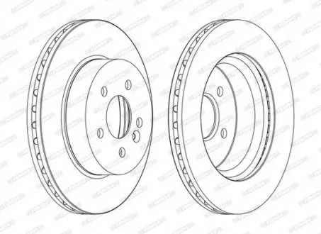 Диск тормозной FERODO DDF1036C