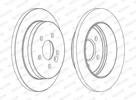 Диск тормозной FERODO DDF1037C
