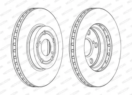 Диск гальмівний FERODO DDF1064C