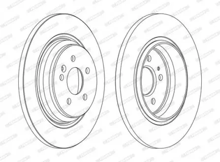 Диск тормозной FERODO DDF1099C
