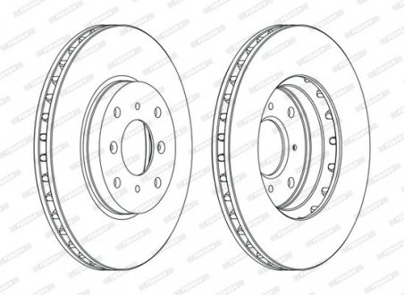 Диск тормозной FERODO DDF1119C