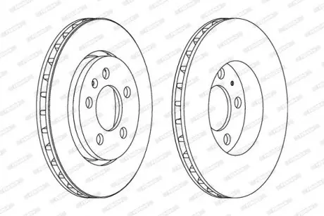 Тормозной диск FERODO DDF1154C