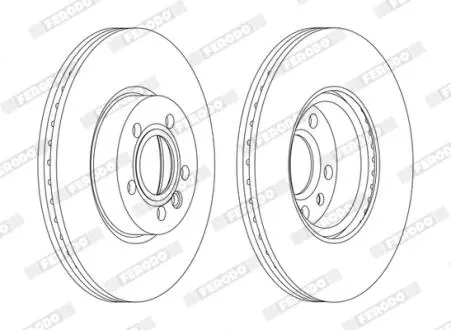 Диск тормозной FERODO DDF1160C