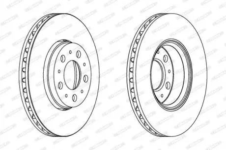 Тормозной диск FERODO DDF1163C