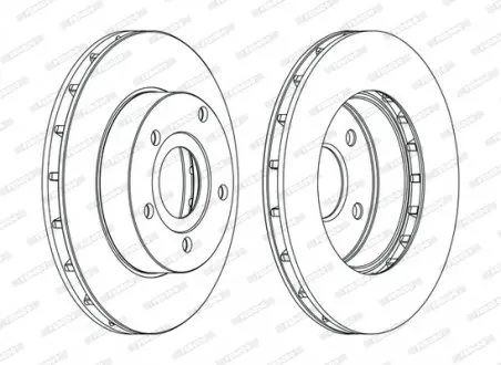 Диск тормозной FERODO DDF1169C
