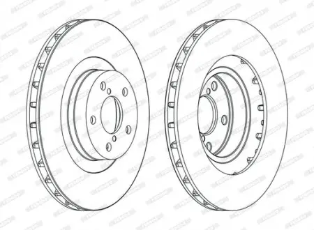 Тормозной диск FERODO DDF1175C
