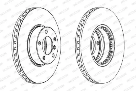 Диск тормозной FERODO DDF1202C1