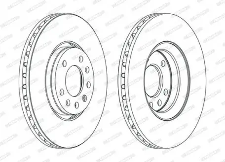 Диск гальмівний FERODO DDF1215C