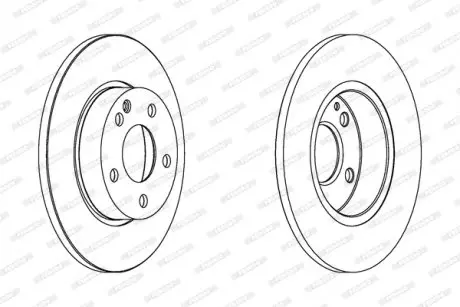 Диск тормозной FERODO DDF1219C