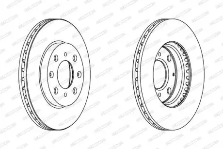 Диск тормозной FERODO DDF1231C
