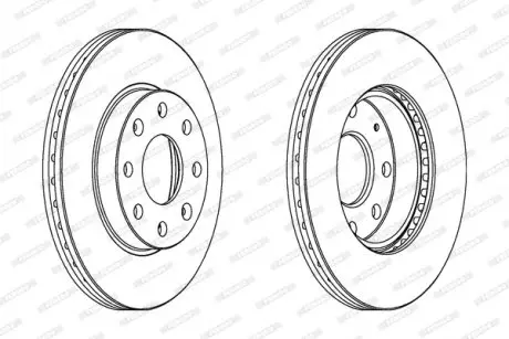 Тормозной диск FERODO DDF1279C