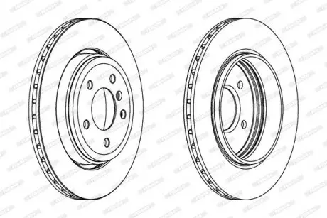 Диск тормозной FERODO DDF1280C