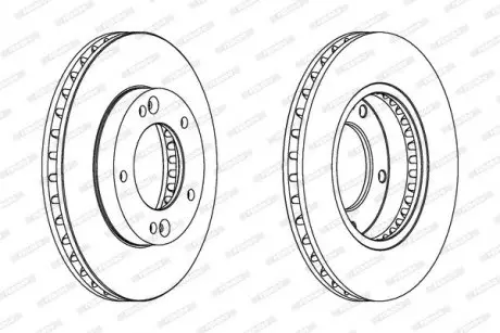 Диск тормозной FERODO DDF1290C