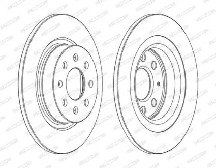 Диск тормозной FERODO DDF1299C