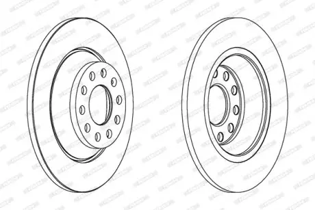 Тормозной диск FERODO DDF1307C