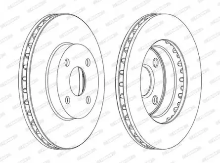 Диск тормозной FERODO DDF1309C