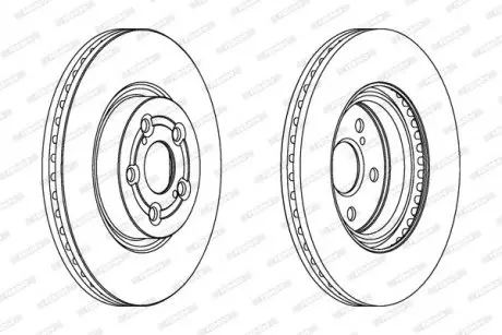 Диск гальмівний FERODO DDF1315C