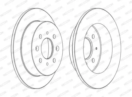 Диск тормозной FERODO DDF1358C