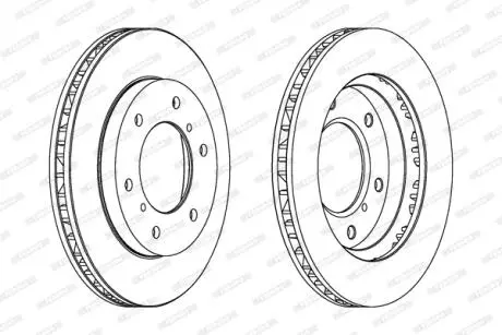 Диск тормозной FERODO DDF1384C