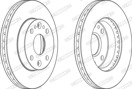 Диск тормозной FERODO DDF1391