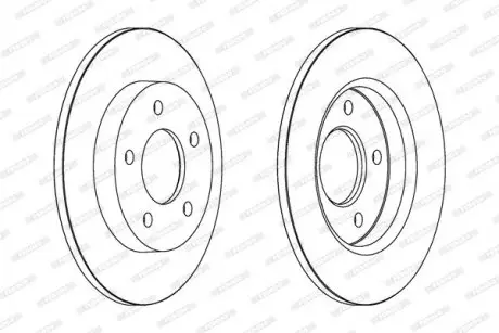 Диск тормозной FERODO DDF1420C