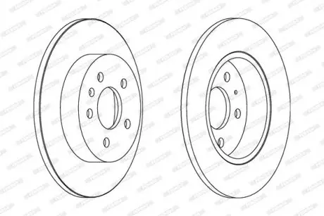 Диск тормозной FERODO DDF1423C