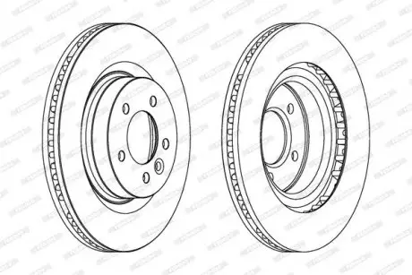 Диск тормозной FERODO DDF1432C1