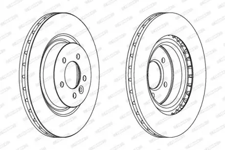 Диск тормозной FERODO DDF1434C1