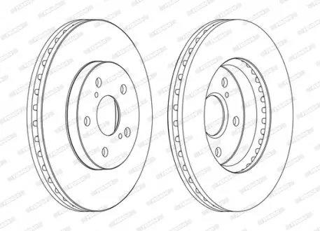 Тормозной диск FERODO DDF1446C