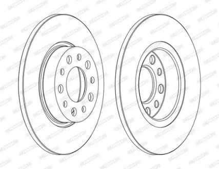Диск тормозной FERODO DDF1450C