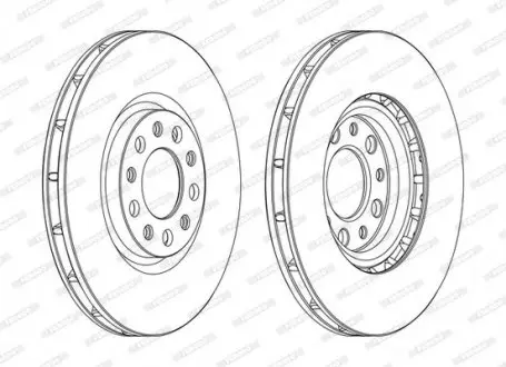 Тормозной диск FERODO DDF1451C