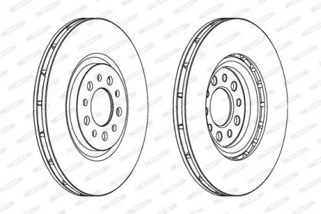Диск тормозной FERODO DDF1453C