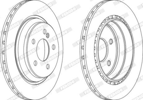 Диск гальмівний FERODO DDF1457C