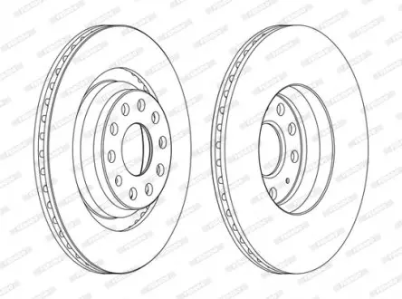 Диск тормозной FERODO DDF1503C