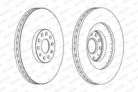 Тормозной диск FERODO DDF1504C-1
