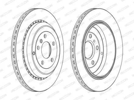 Тормозной диск FERODO DDF1531C