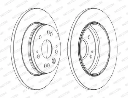 Диск тормозной FERODO DDF1540C